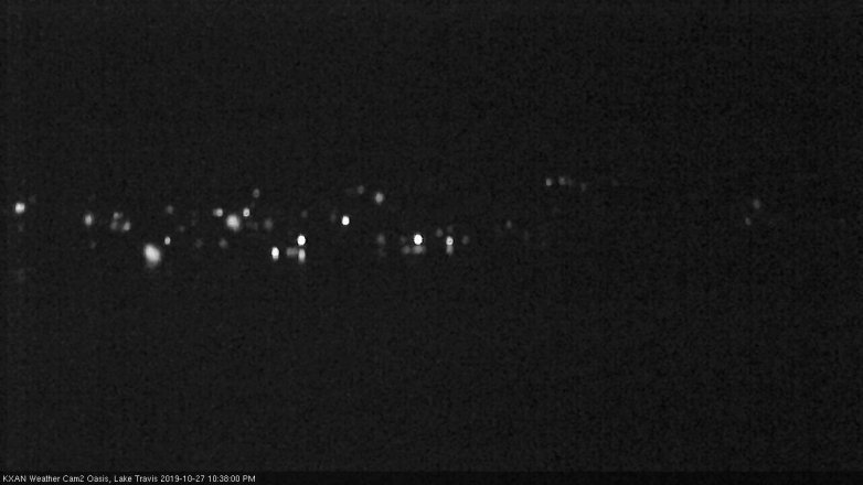 Lake Travis webcam, October 27, 2019 9:40 PM CT