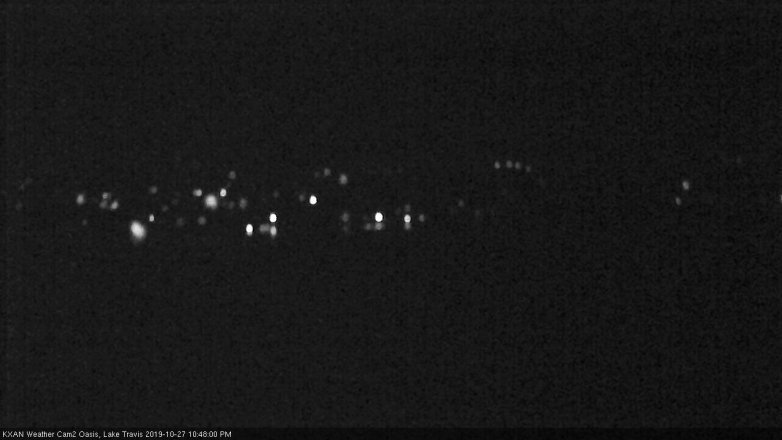Lake Travis webcam, October 27, 2019 9:50 PM CT