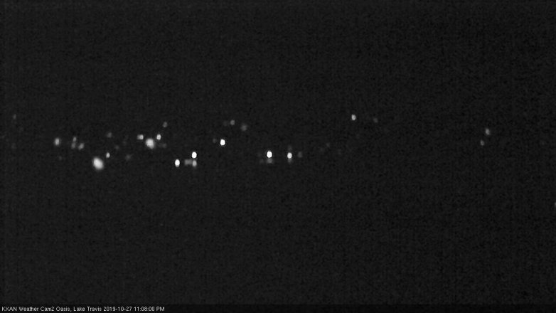 Lake Travis webcam, October 27, 2019 10:10 PM CT