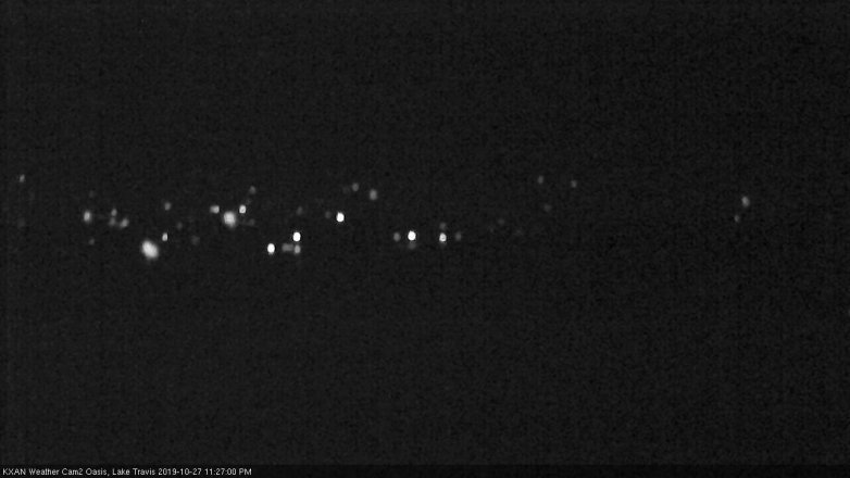 Lake Travis webcam, October 27, 2019 10:30 PM CT