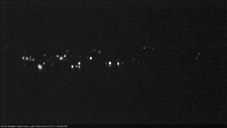 Lake Travis webcam, October 27, 2019 10:45 PM CT