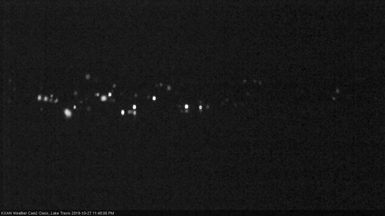 Lake Travis webcam, October 27, 2019 10:50 PM CT