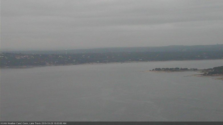 Lake Travis webcam, October 28, 2019 9:05 AM CT