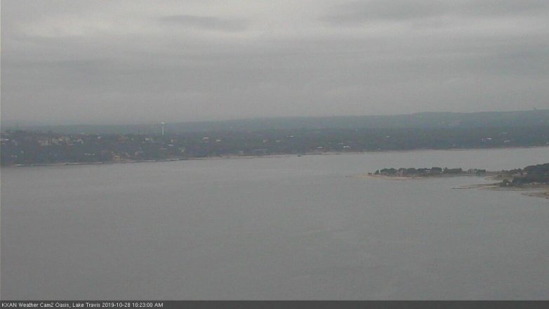 Lake Travis webcam, October 28, 2019 9:25 AM CT