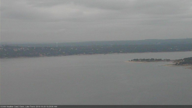Lake Travis webcam, October 28, 2019 9:30 AM CT
