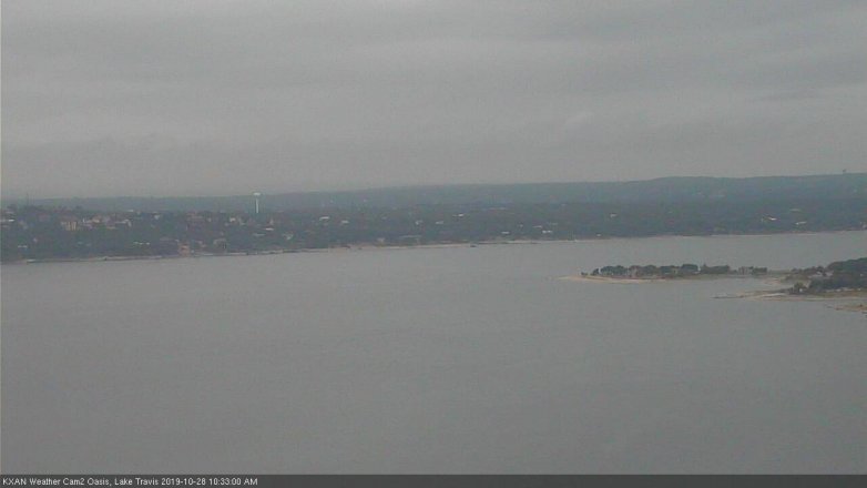 Lake Travis webcam, October 28, 2019 9:35 AM CT