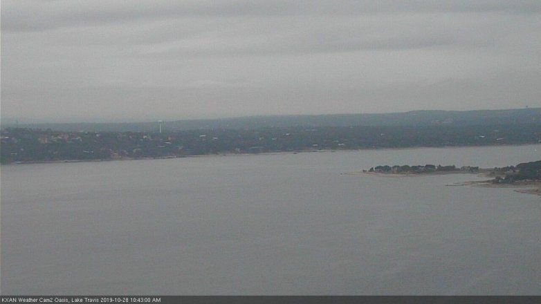 Lake Travis webcam, October 28, 2019 9:45 AM CT