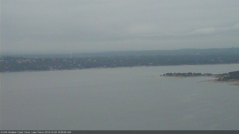 Lake Travis webcam, October 28, 2019 10:00 AM CT