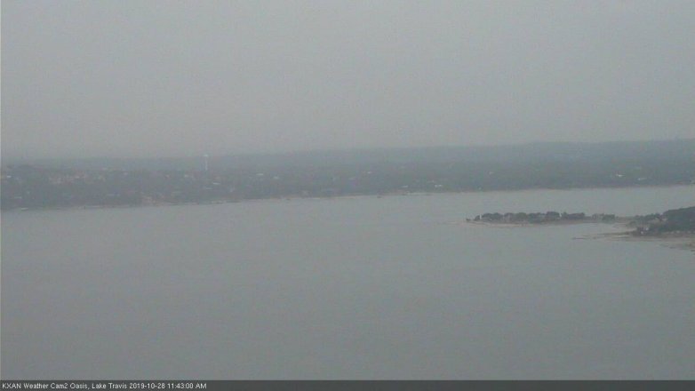 Lake Travis webcam, October 28, 2019 10:45 AM CT