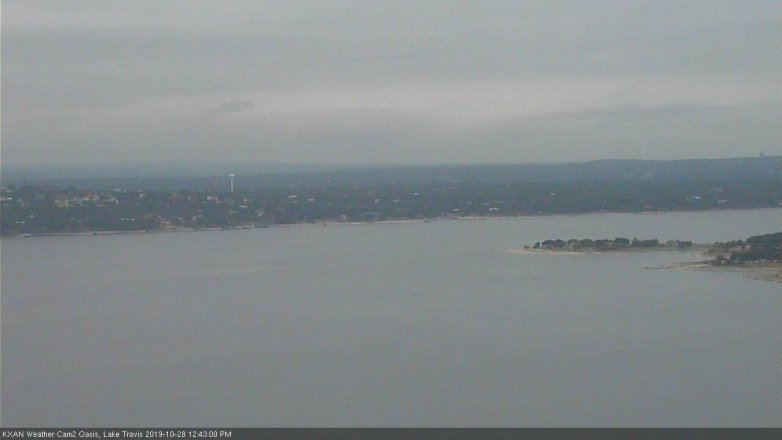 Lake Travis webcam, October 28, 2019 11:45 AM CT