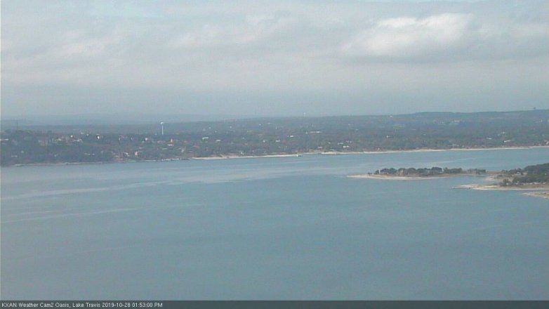 Lake Travis webcam, October 28, 2019 12:55 PM CT