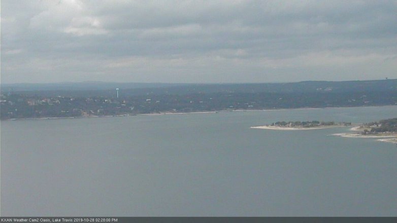 Lake Travis webcam, October 28, 2019 1:30 PM CT