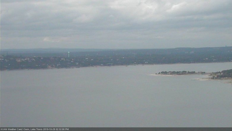 Lake Travis webcam, October 28, 2019 1:35 PM CT
