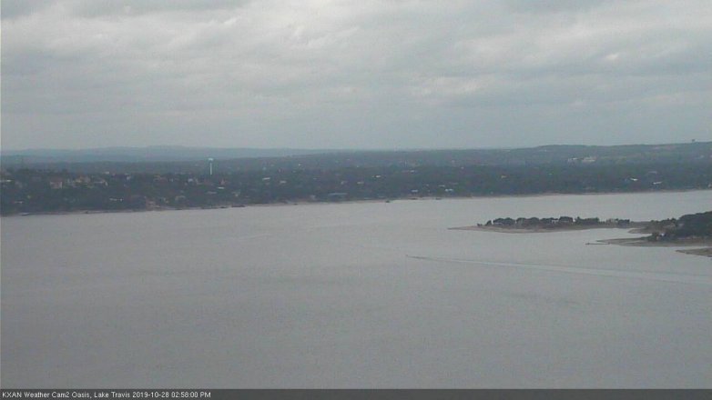 Lake Travis webcam, October 28, 2019 2:00 PM CT