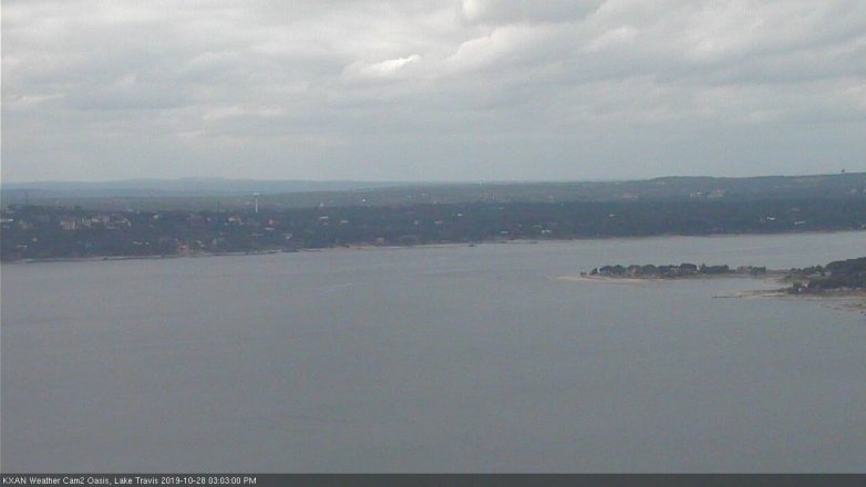 Lake Travis webcam, October 28, 2019 2:05 PM CT