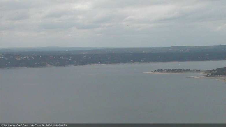 Lake Travis webcam, October 28, 2019 2:10 PM CT