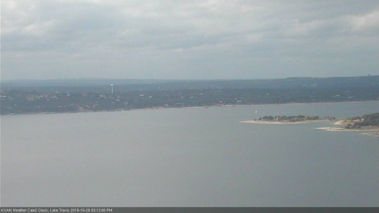 Lake Travis webcam, October 28, 2019 2:15 PM CT