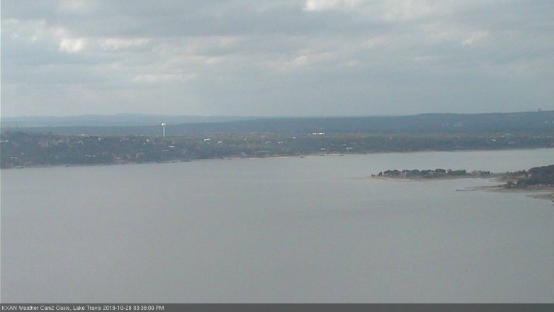Lake Travis webcam, October 28, 2019 2:40 PM CT