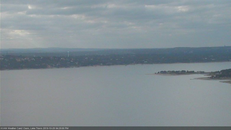 Lake Travis webcam, October 28, 2019 3:30 PM CT