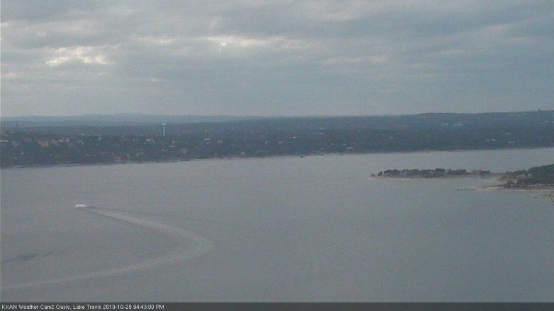 Lake Travis webcam, October 28, 2019 3:45 PM CT