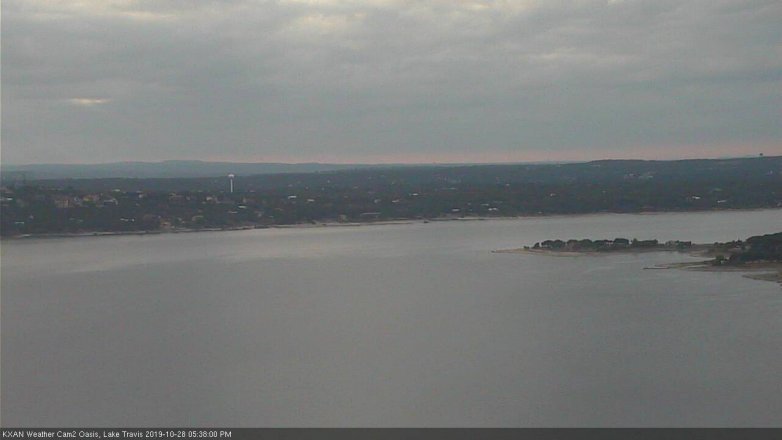 Lake Travis webcam, October 28, 2019 4:40 PM CT