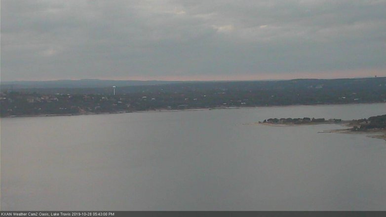 Lake Travis webcam, October 28, 2019 4:45 PM CT
