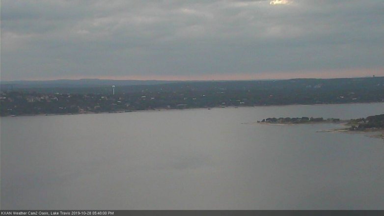 Lake Travis webcam, October 28, 2019 4:50 PM CT
