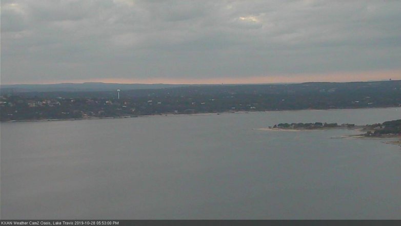Lake Travis webcam, October 28, 2019 4:55 PM CT