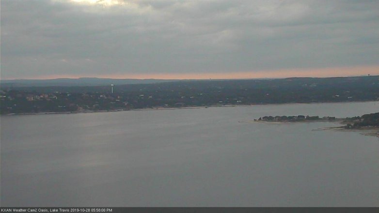 Lake Travis webcam, October 28, 2019 5:00 PM CT