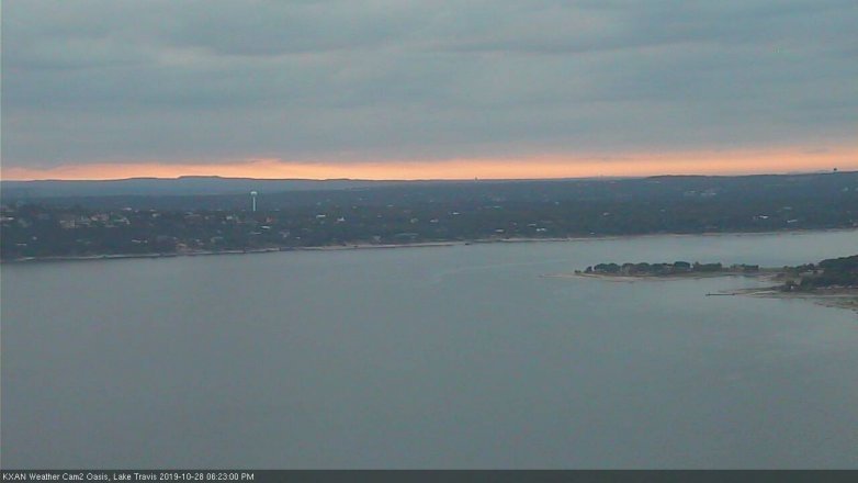 Lake Travis webcam, October 28, 2019 5:25 PM CT