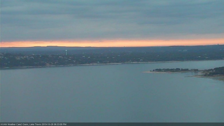 Lake Travis webcam, October 28, 2019 5:35 PM CT