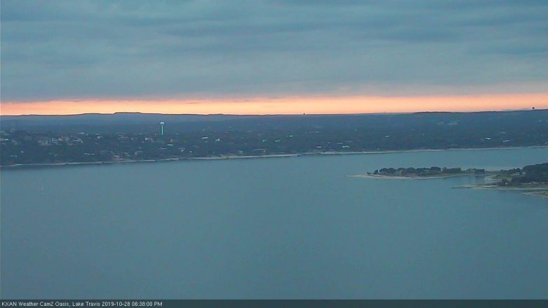 Lake Travis webcam, October 28, 2019 5:40 PM CT