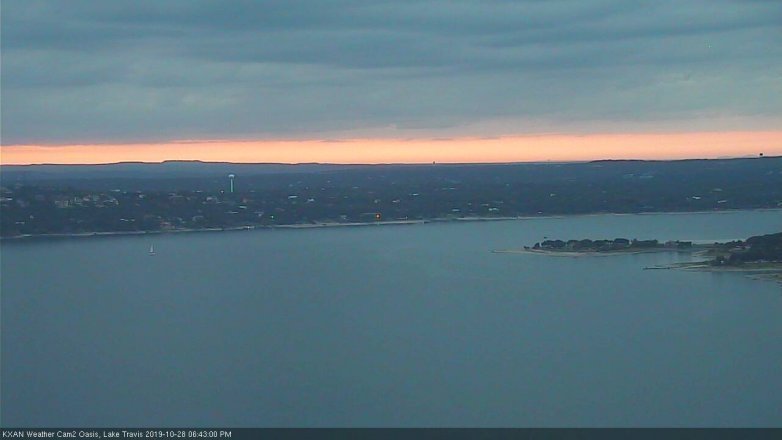 Lake Travis webcam, October 28, 2019 5:45 PM CT