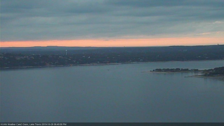 Lake Travis webcam, October 28, 2019 5:50 PM CT