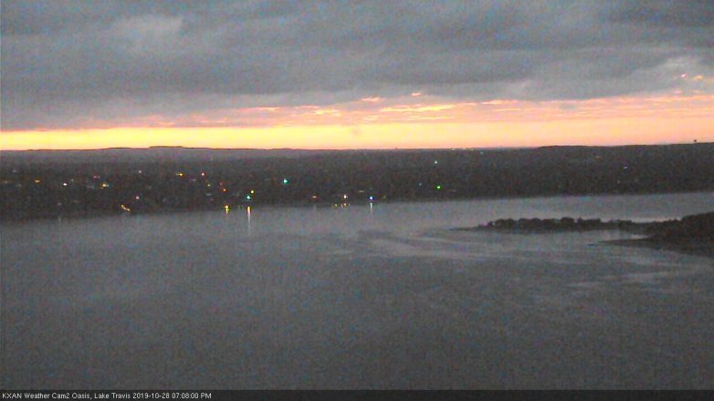 Lake Travis webcam, October 28, 2019 6:10 PM CT