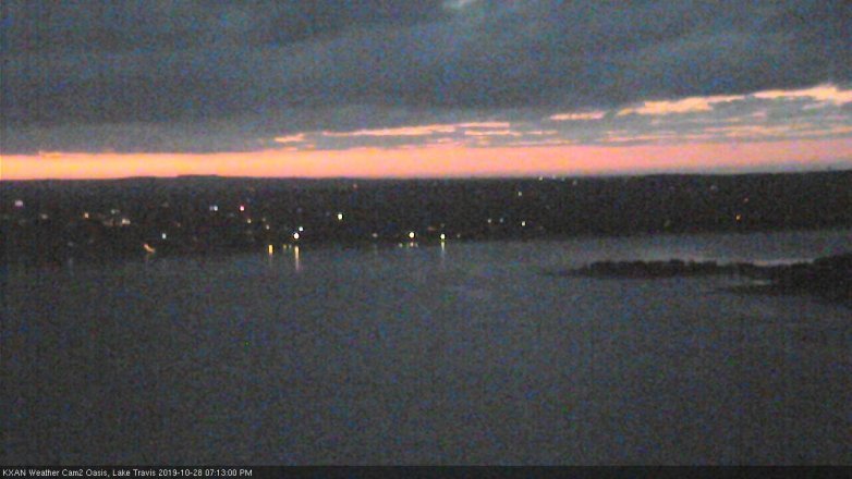 Lake Travis webcam, October 28, 2019 6:15 PM CT