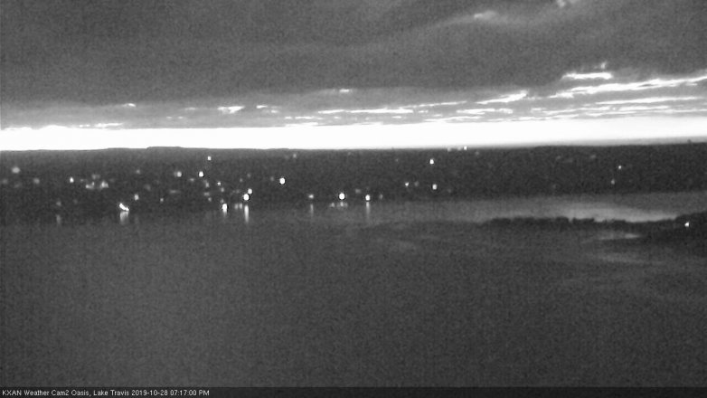 Lake Travis webcam, October 28, 2019 6:20 PM CT