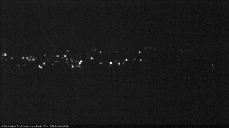 Lake Travis webcam, October 28, 2019 7:30 PM CT