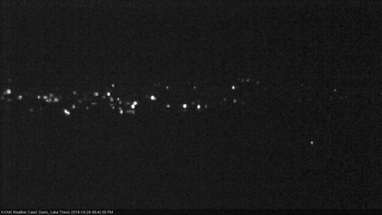 Lake Travis webcam, October 28, 2019 7:45 PM CT