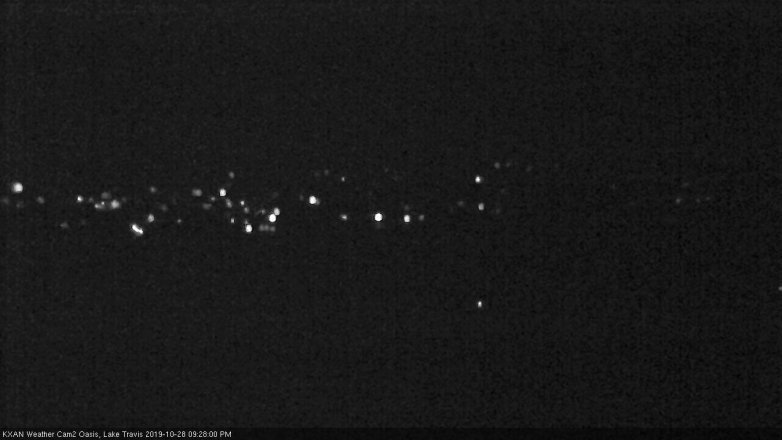 Lake Travis webcam, October 28, 2019 8:30 PM CT