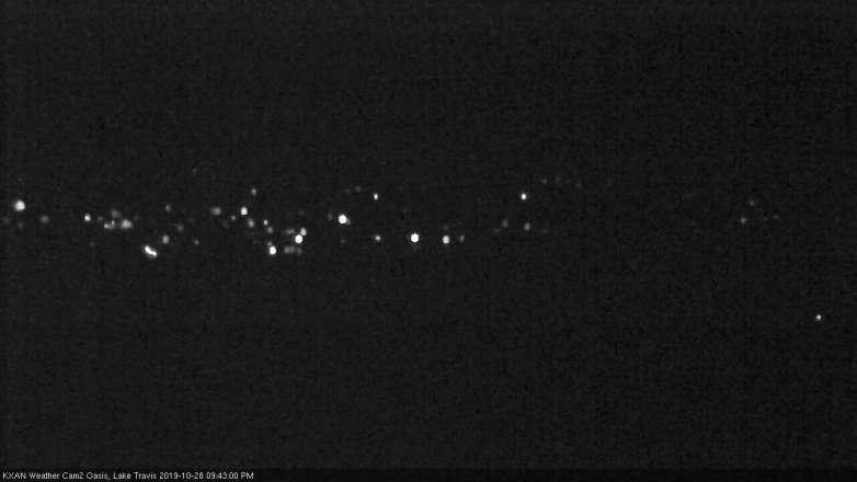 Lake Travis webcam, October 28, 2019 8:45 PM CT