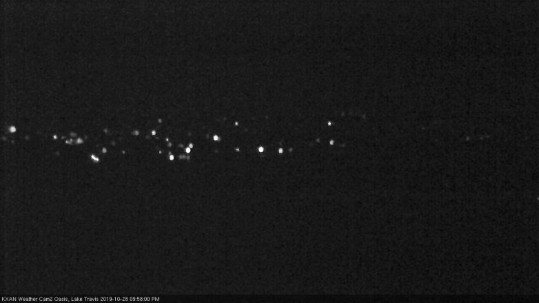 Lake Travis webcam, October 28, 2019 9:00 PM CT