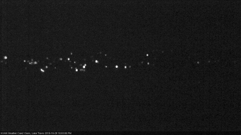 Lake Travis webcam, October 28, 2019 9:05 PM CT