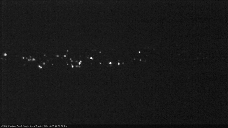 Lake Travis webcam, October 28, 2019 9:10 PM CT