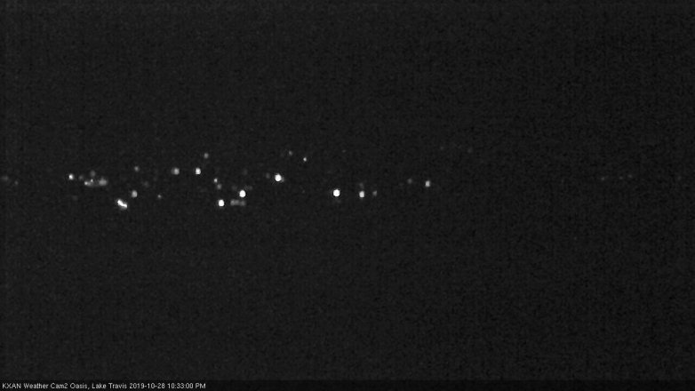 Lake Travis webcam, October 28, 2019 9:35 PM CT