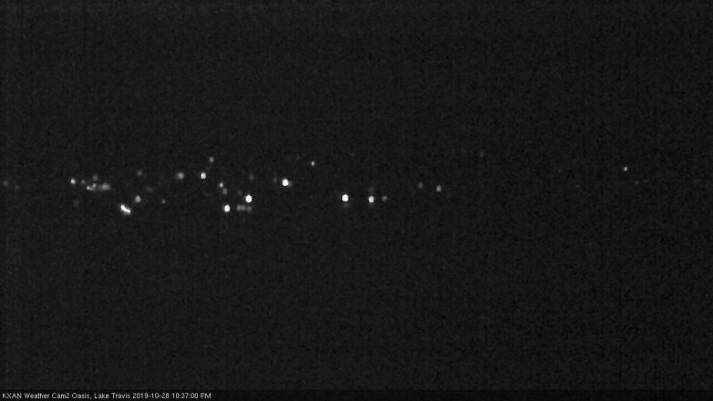 Lake Travis webcam, October 28, 2019 9:40 PM CT
