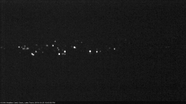 Lake Travis webcam, October 28, 2019 9:45 PM CT