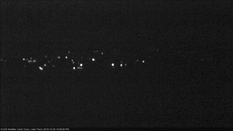Lake Travis webcam, October 28, 2019 9:50 PM CT