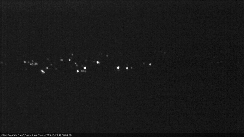 Lake Travis webcam, October 28, 2019 9:55 PM CT
