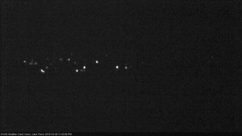 Lake Travis webcam, October 28, 2019 10:45 PM CT